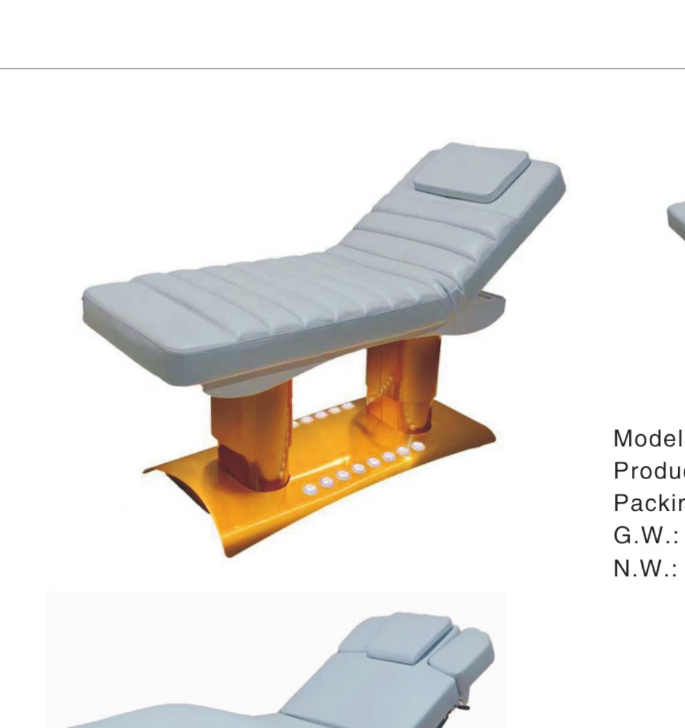 Gold-Base Electric Spa Bed SS-B887